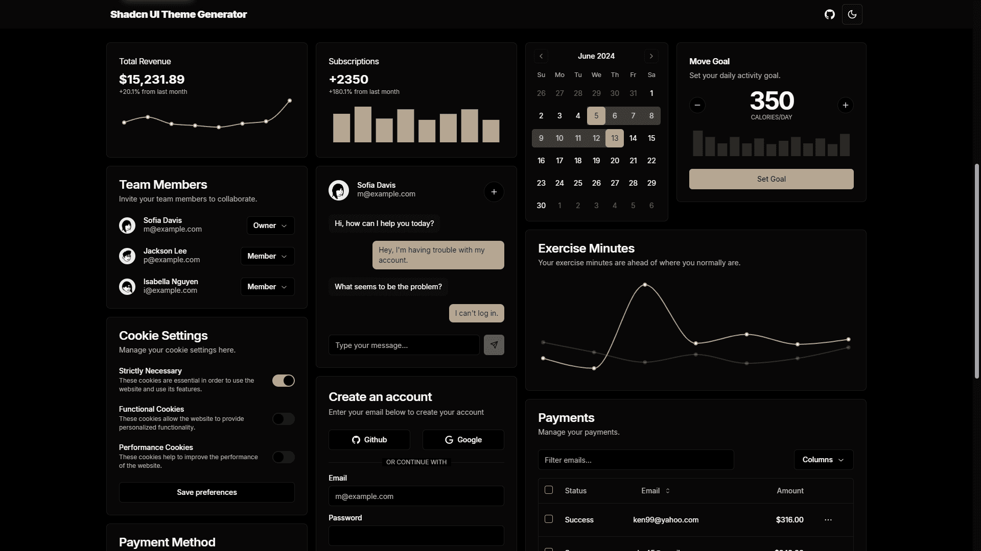 shadcn/ui Theme Generator